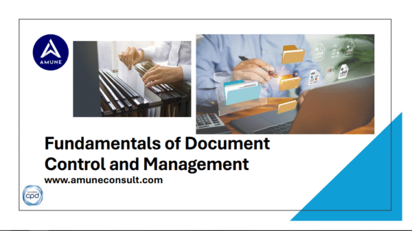 AC - Fundamental of Document Control & Management (Course material with no certificate)