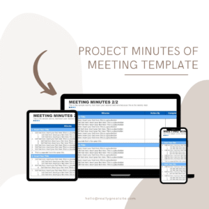 Project minutes of meeting template